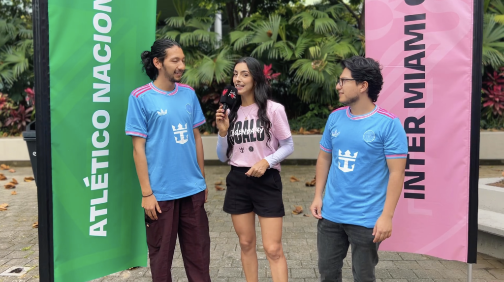 atletico nacional y el inter de miami con Messsi en colombia.